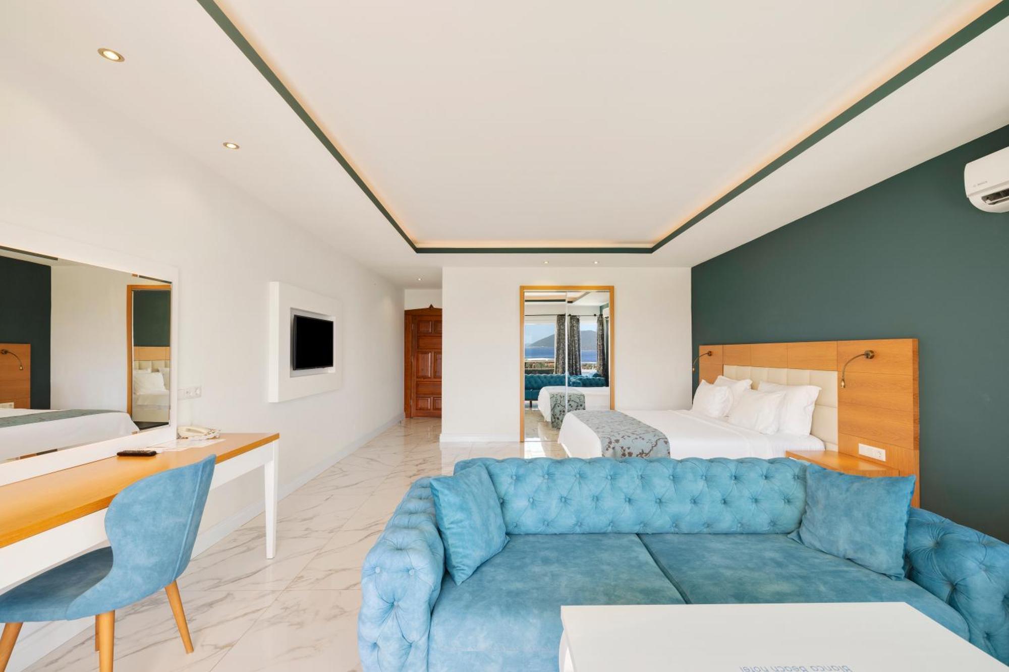 Blanca Beach Hotel Kas Bagian luar foto