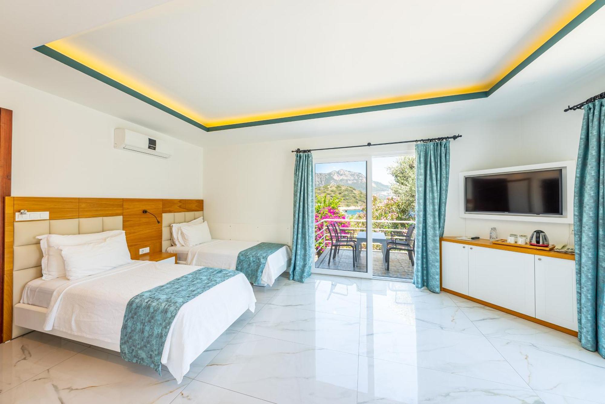 Blanca Beach Hotel Kas Bagian luar foto