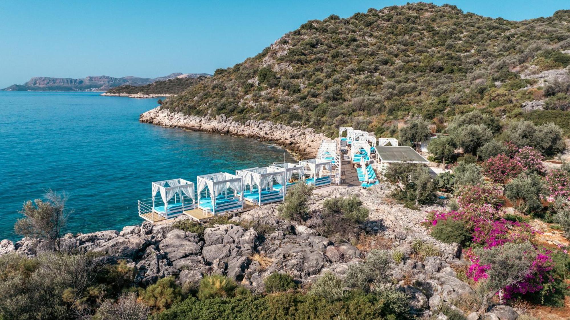 Blanca Beach Hotel Kas Bagian luar foto
